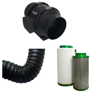 Filtaroo Carbon Filter Kit w/ Two Speed GroFan 150mm