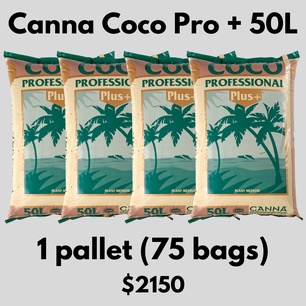 Canna Coco Pro + 50L Pallet Price 75 Bags